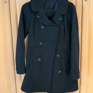 Volcom pea coat black size small